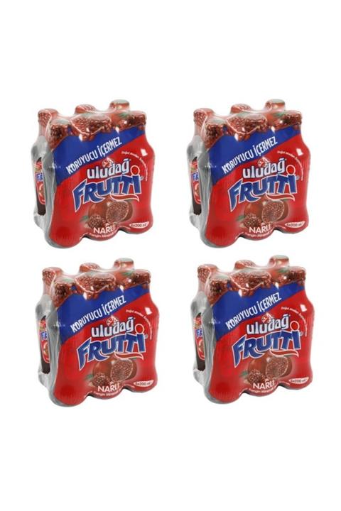Uludağ Frutti Nar Aromalı Soda 24x200ml