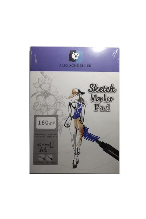 Alex Schoeller Alex Scholler Sketch Marker Pad A4 160gr 40yaprak