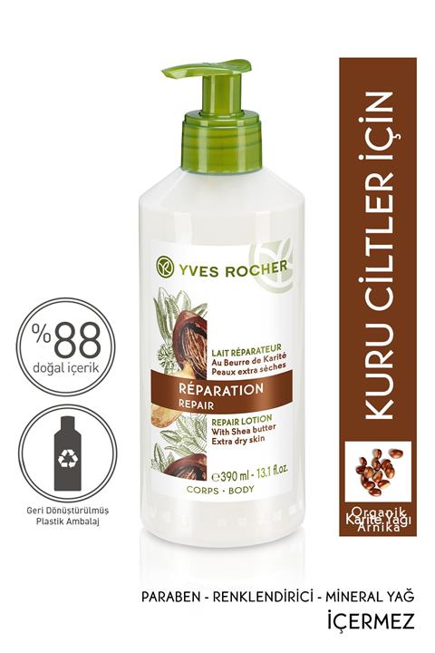 Yves Rocher Vücut Sütü - Kuru Ciltler Için Onarıcı - 390 Ml