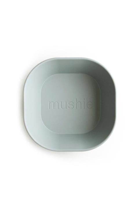 Mushie Dinner Bowl Single Square Sage- Köşeli Kase Tekli Adaçayı Yeşili Rengi