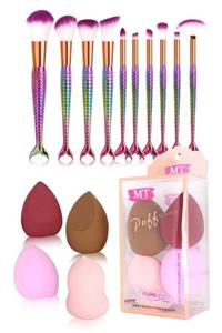 Makeuptime Balık Fırça Ve 4 Lü Armut Sünger Seti