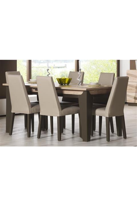 ipek mobilya Yakut Açılır Yemek Masası ( Ceviz - Kahverengi )