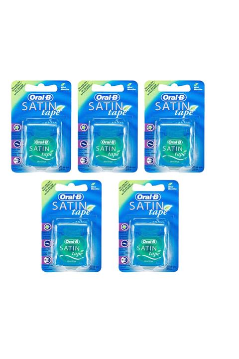 OralB Satin Tape Diş Ipi Mint 25 Metre 5 Adet
