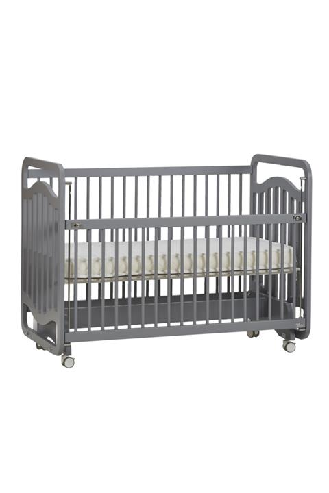 G&G baby Gris Anne Yanı Beşik Tekerlekli Kademeli Sallanabilir 60x120 Cm Yatak Hediyeli