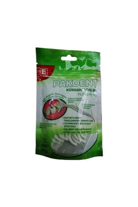 PAKDENT Kürdanlı Diş Ipi 32'li 5 Paket X32'li