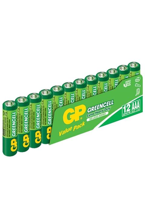 GP Batteries Gp 12'li Paket Greencel Aaa Boy Ince Kalem Pil