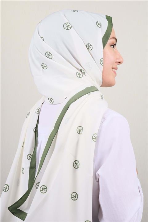 Modakaşmir Moda Kaşmir Haki Serisi Medine Ipeği Şal - Renk-01