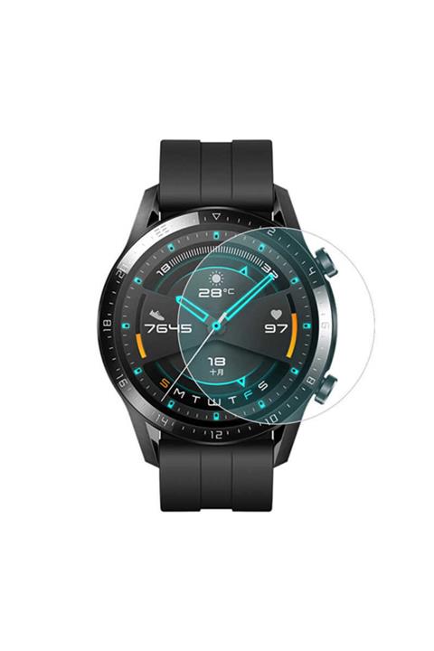 Huawei Gt2 46mm Birebir Uyumlu Slim Yapılı Tam Kaplayan Cam Ekran Koruyucu
