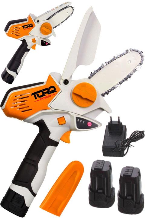 TORQ POWER Çift Akülü Dal Kesme Budama Testere Bıçkı Makinası