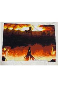 ZID Attack On Titan Kumaş Poster Duvar Halısı