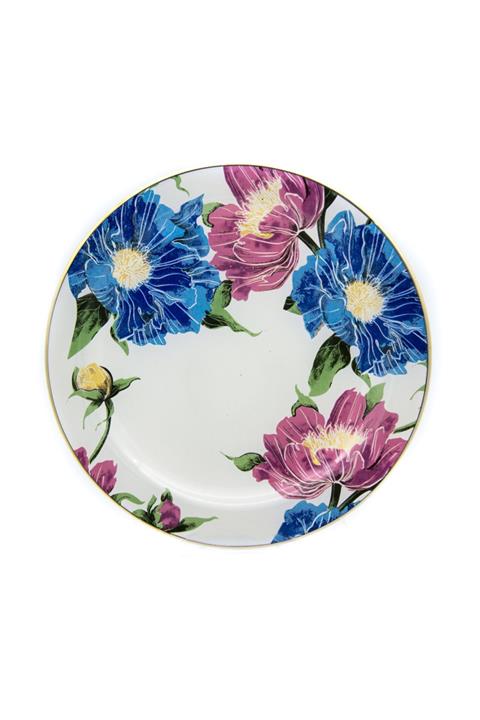 Marianna Flower Beyaz Cam Servis Tabağı 3'lü