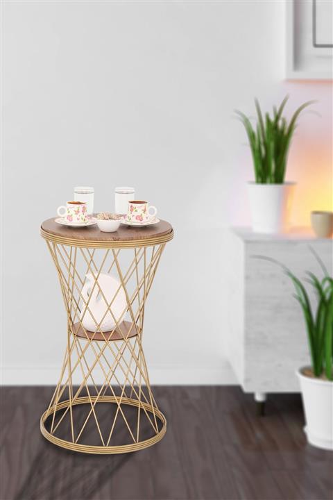 ANGDESİGN Star Köşe Sehpa Eskitme