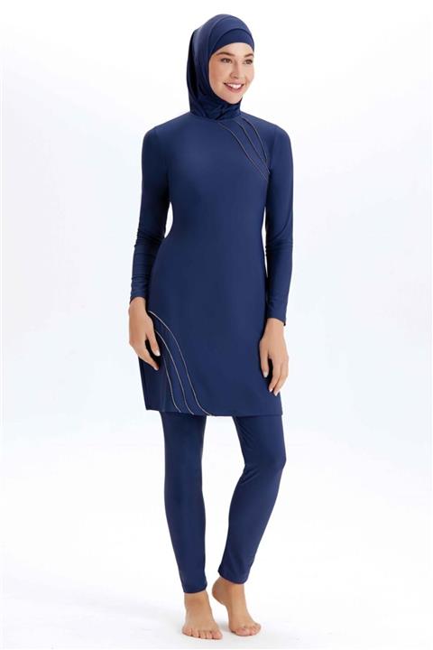 Adasea Slim Fit Likralı Tam Kapalı Tesettür Mayo 4203