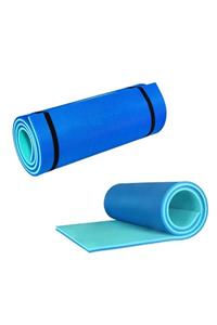 EgeOnline Academy Pilates Minderi Yoga Ve Egzersiz Matı Turkuaz Taşınabilir Askılı 10mm Mat