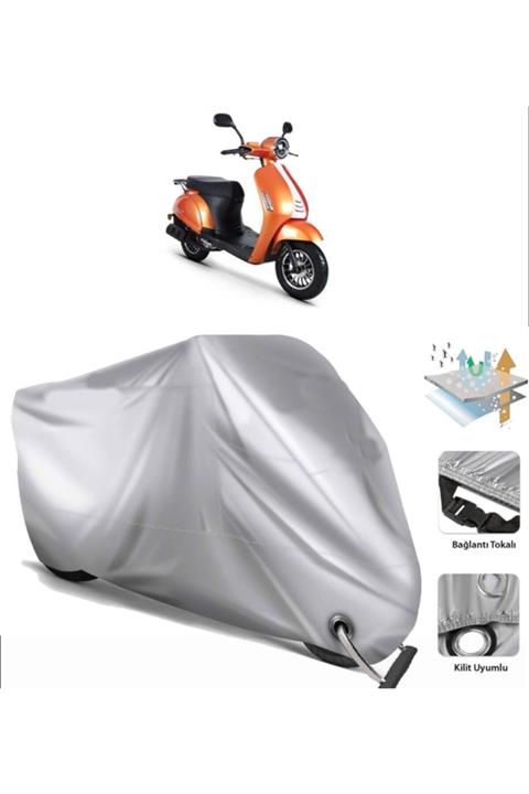 CoverPlus Kuba Blueberry 50 Motosiklet Brandası (bağlantı Ve Kilit Uyumlu)