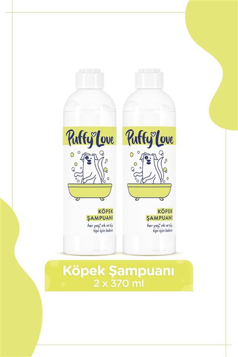 PUFFY LOVE Hayvan Dostu Köpek Şampuanı 370 ml X2 Adet