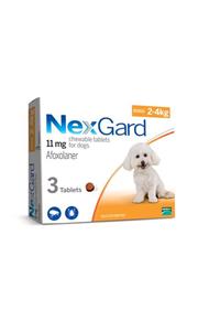 Merial Nexgard 2-4 kg Köpekler İçin X3 Tablet Pire Kene Ödül Maması