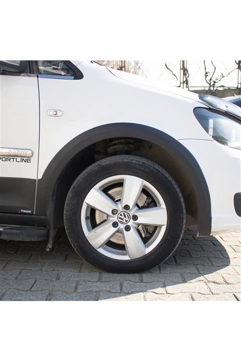 Cappafe Uv Katkılı Abs Sağ Sürgülü Mat Siyah  Volkswagen Caddy Dodik Seti 12 Parça 2015-2020