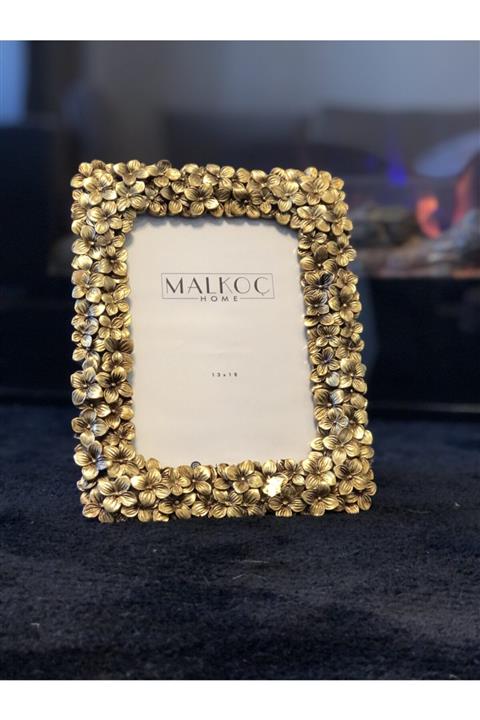 MALKOÇ HOME Papatya Çerçeve Altın 13x18