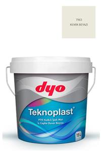 Dyo Teknoplast Teflonlu Antibakteriyel Ipek Mat Iç Cephe Duvar Boyası 7963 Kemik Beyazı 15 Lt