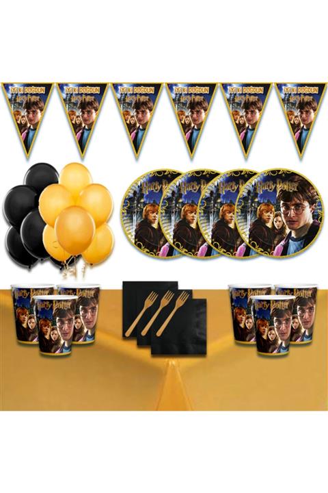 Harry Potter 8 Kişilik Doğum Günü Parti Süsleri Malzemeleri Seti