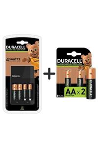 Duracell Cef 14 Şarj Aleti + 2'şer Adet Aa Ve Aaa Pil ( 4 Saat Şarj Cihazı, 1 Adet) + Durace