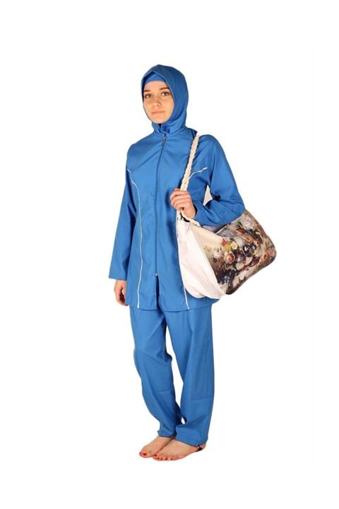 Tıklaalbeni Sara Tesettür Mayo Frm4273 Mavi