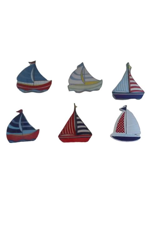 bebekulpdekor Gemiler Kulp 6 Lı Set Bebek Çocuk Odası Dolap Çekmece Kulbu