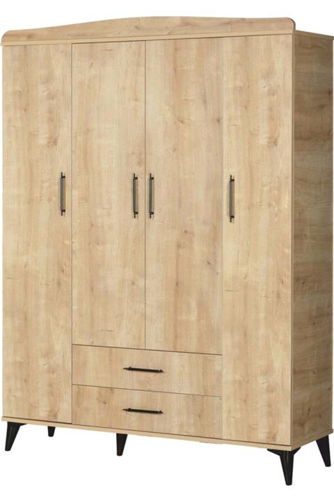 MAKİLİ MOBİLYA 1212 Eflani Dört Kapılı Dolap Safirmeşe