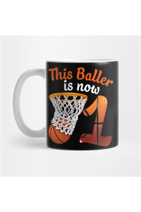 TatFast 1st Birthday Basketball Tee Funny 1 Years Old Kids Gift Kupa