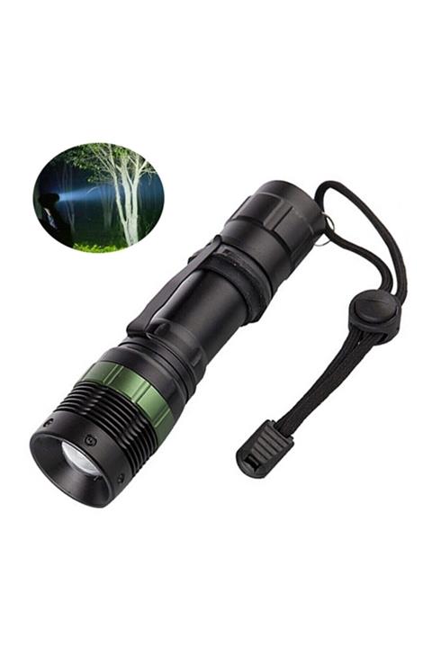 Wolfberry Yeni Pro Model Y-208 Ultra Güçlü 3 Modlu Metal Şarjlı El Feneri 3000 Lumens + Şarjlı Pil Hediyeli