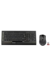 A4 Tech 9300f Q Türkçe Kablosuz Multimedya Siyah Klavye+ Mouse