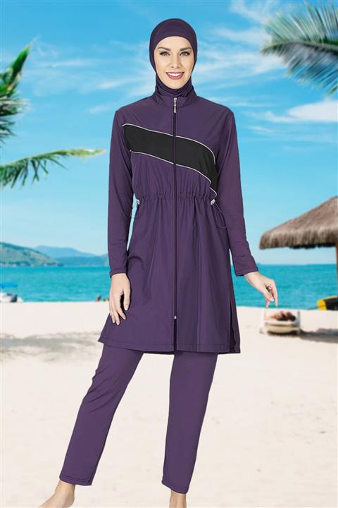 LADYTES Tesettür Mayo Mor