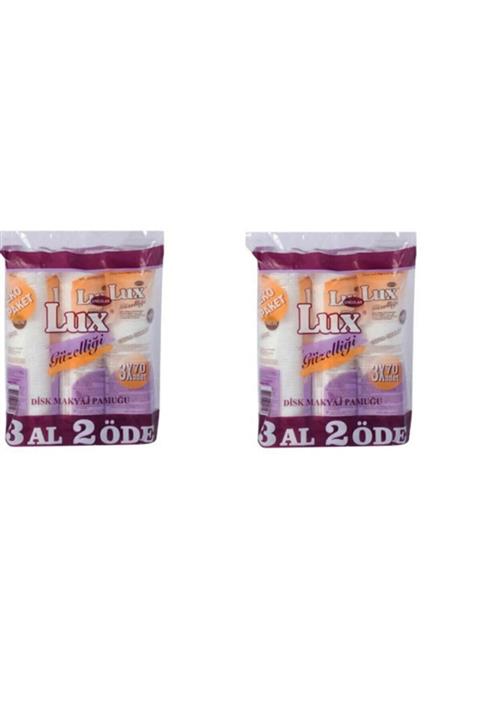 LUX Disk Makyaj Pamuğu 70'li Eko 3 Al 2 Öde X 2 Adet