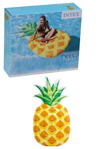 ingatoys Intex Ananas Ada Yatak 216x124 Cm Büyük Deniz Yatağı