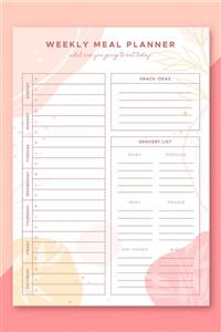 artpap Weekly Meal Activity Planner - Günlük Haftalık Yemek Diyet Planlama Defter A5 15*21cm 50 Yaprak