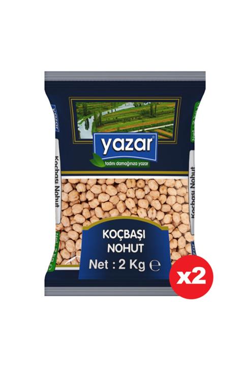 YAZAR Koçbaşı Nohut 2 Kg X 2 Paket