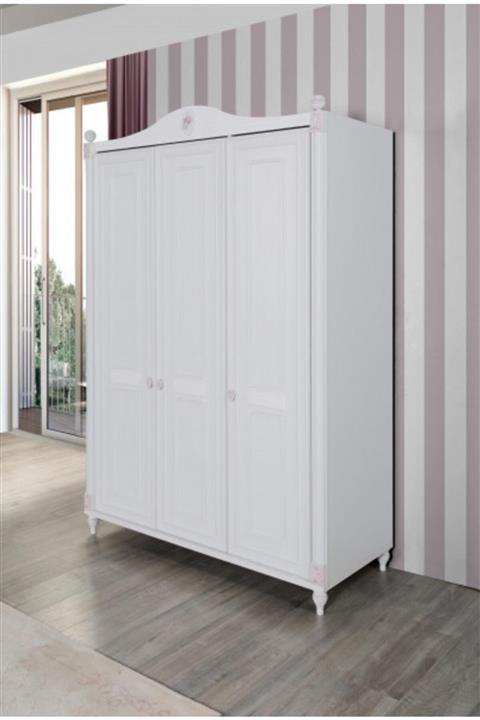 Bubuhome Gold 3 Kapaklı Dolap