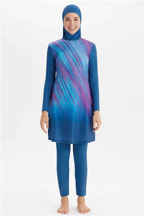 Adesa Adasea Lacivert Likralı Tesettür Mayo