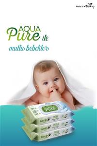 bambubaby Aqua Pure Yenidoğan Islak Havlu Kapaklı 3x40 Yaprak 120 Yaprak