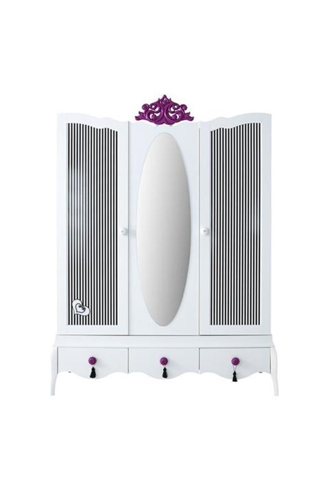 Yeni Konsept Eliza 3 Kapaklı Dolap