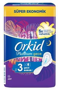 Orkid Platinum Gece 16'lı Hijyenik Ped