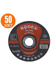 Badem10 Rodex Spiral Taşlama Inox Metal Kesici Taş Diski 115x1.2 Mm (50 Adet)