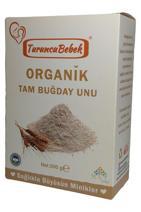 Turuncu Bebek Organik Tam Buğday Unu  500 gr