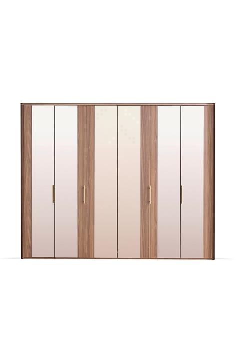 Enza Home Raum 6 Kapaklı Akordeon Gardrop