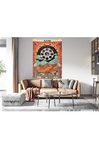 Hobimania Tarot The Moon Duvar Örtüsü 150x100 Cm Duvar Dekorasyon Moda