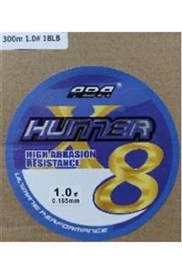 ABA Hunter X8 8 Kat Örgü Ip Misina 300 Mt Yeşil Renk (1 NUMARA 0.165 MM)