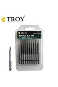 TROY 22242 Torx Bits Uç Seti (t20x75mm, 10 Adet)