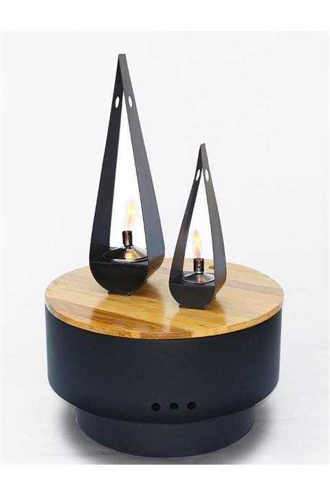 Greenmall Dekoratif Gaz Lambası 38 Cm- Drabe Gazlı Mumluk 38 Cm