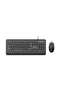 Lecoo Lenovo USB Kablolu Türkçe Q Klavye & Mouse Set Siyah